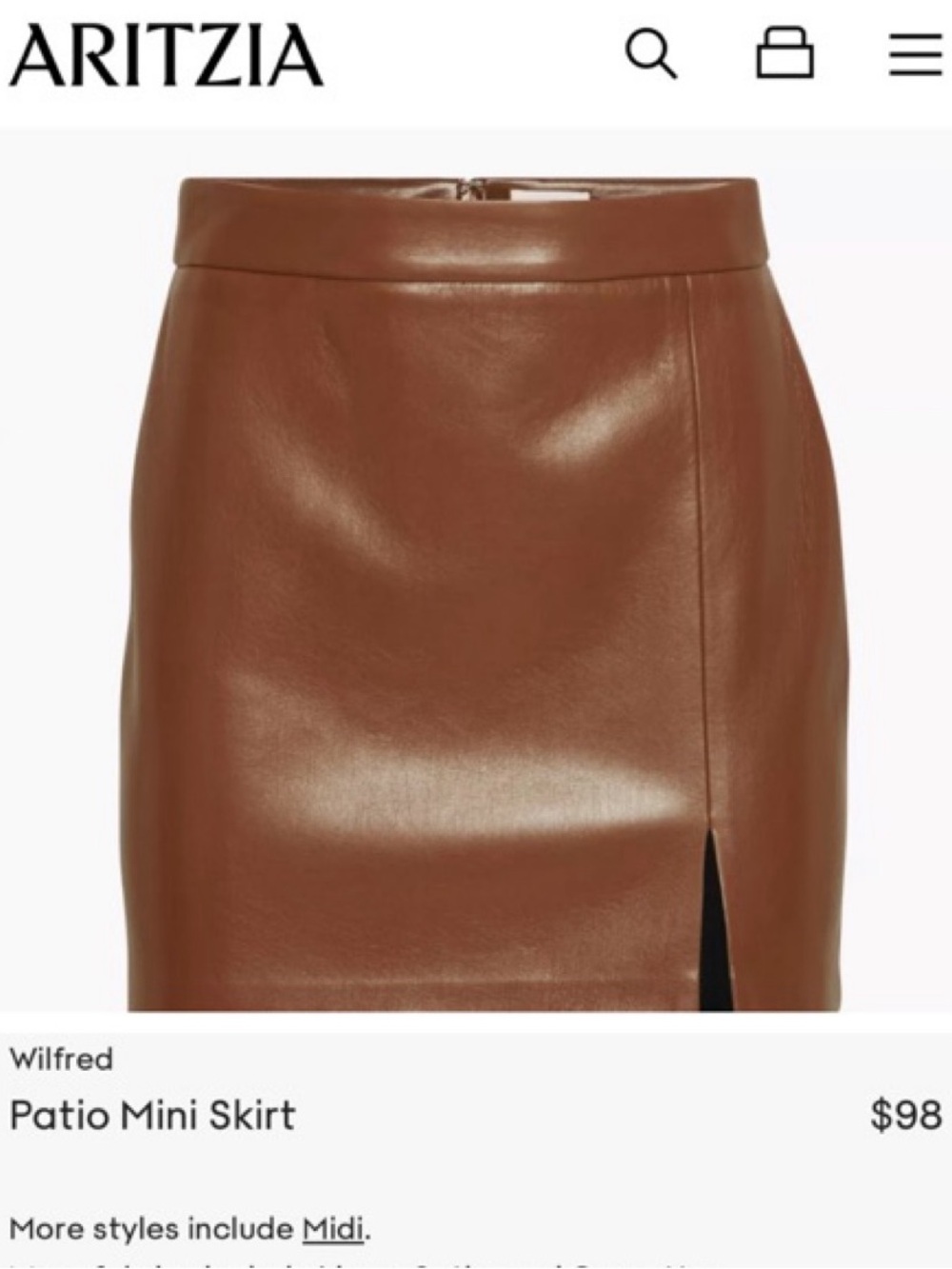 Wilfred Patio Mini Skirt